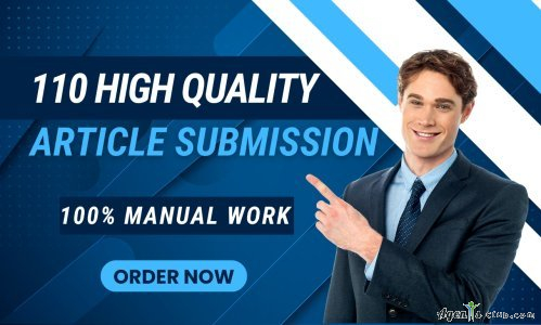 I will do 110 unique article submission backlinks